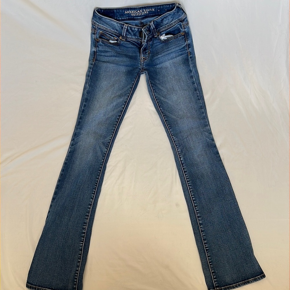 American Eagle Outfitters kick boot super stretch jeans
